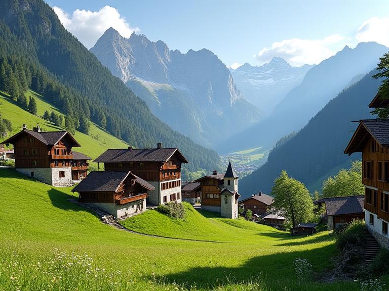Borgo alpino tradizionale